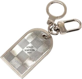 Louis Vuitton Pre-owned Accessories, male, Black, Size: ONE SIZE Pre-owned Damier Port Cle Port Adresse Key Holder