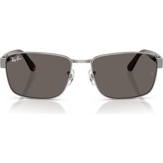 Ray-Ban 59mm Square Sunglasses in Gunmetal at Nordstrom