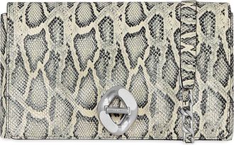Rebecca Minkoff Snakeskin Print Crossbody Bag in Black/Off White at Nordstrom Rack