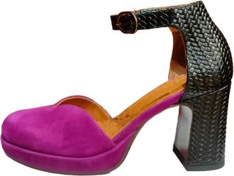 Chie Mihara Paarse Leren Hakken Elegante Schoenen - Dames - Pumps - Veelkleurig - 35 EU - Su&egrave;de - Schoenen