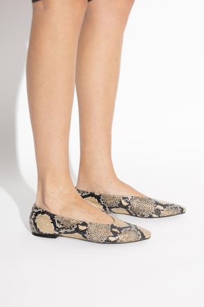 Aeyde Betty Ballet Flats, Womens, Beige