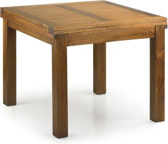 Moycor Mesa de comedor extensible de madera de mindi marrón anch. 95 cm