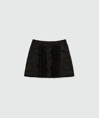 Msgm Black Polyester Mini Womens Skirt