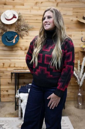 Ariat Turtleneck Sweater In Maya Southwest