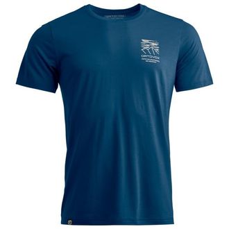 Ortovox 150 Cool Mountain Mission T-Shirt Merinoshirt f&uuml;r Herren | deep ocean