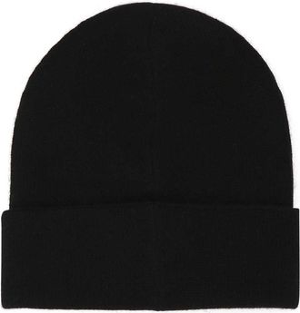 Alexander McQueen Mens Cuffia Cashmere Beanie Black