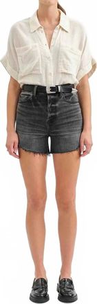 Daze Bottom Line High Rise Short In Raven Vintage