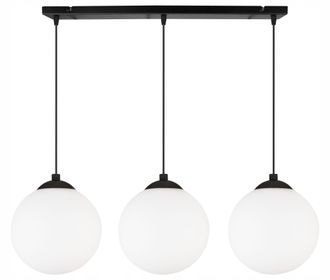OEM L&aacute;mpara De Techo Colgante Tira Bola Led Negra 15cm