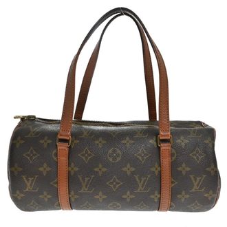 Louis Vuitton Papillon Handbag Monogram Canvas Brown Canvas Handbag (Pre-Owned)