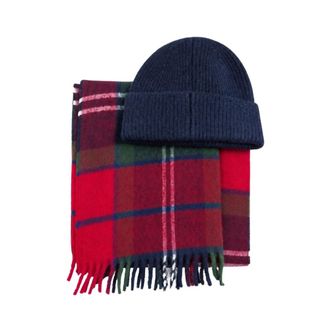 Barbour Olivia Muts & Sjaal Cadeauset - Dames - Wintersjaals - Veelkleurig - ONE Size - Accessoires