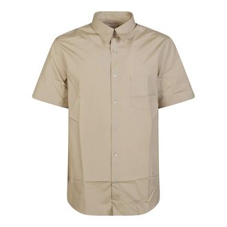 A.P.C. Short Sleeve Shirts, male, Beige, Size: L Bart Short Sleeve Shirt