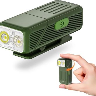 OEM Zaklamp - Led Recargable Usb-c - Cabeza Giratoria 90&deg; - Clip Y Im&aacute;n Integrados - Funci&oacute;n Sos - Para Acampada Y Emergencias - 1 Unidad