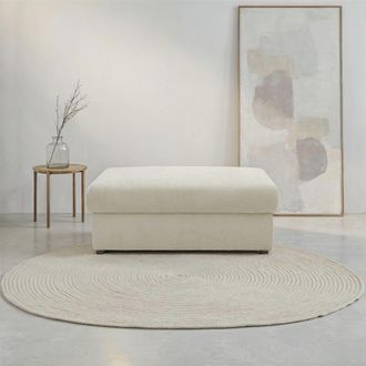 Domo Collection Hocker »Dundee, passende Ergänzung zum Mega-Sofa« pflegeleichter, edler Strukturstoff in Chenille-Optik