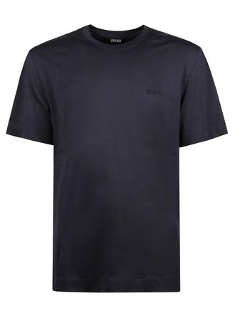 Ermenegildo Zegna Black Crew Neck T-Shirt