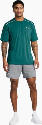 Under Armour Mens Under Armour Tech Reflective T-Shirt Green - Size: 38