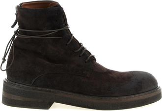 Mars&egrave;ll Parrucca Enkellaarzen - Heren - Veterlaarzen - Bruin - 43 EU - Leer - Schoenen