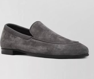 John Lobb suede leather loafers