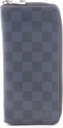 Louis Vuitton Damier Cobalt Navy Pvc Long Wallet (Bi-Fold) (Pre-Owned)