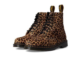Dr. Martens 1460 Pascal Shoes Light Tan Mini Leopard Spot : UK 10 (US Mens 11 - Womens 12) Medium, Leather/Suede
