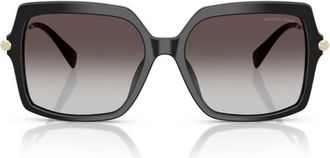 Michael Kors Quogue Grey Gradient Square Ladies Sunglasses MK2247U 30058G 55