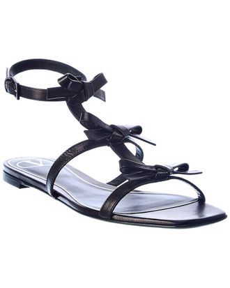 Valentino French Bows Leather Sandal