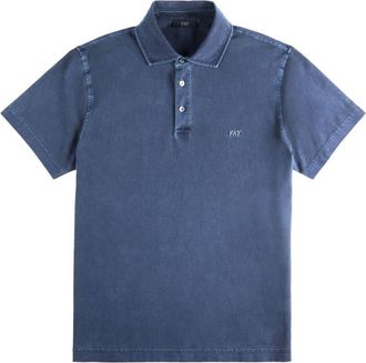 Fay Blue Logo Polo Shirt