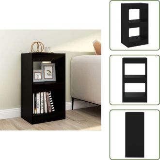 vidaXL The Living Store Libreria/Divisorio Nero 40x30x72 cm - Divisorio