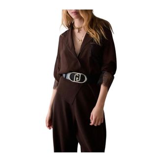 Liu Jo Dames, Blouses & Shirts, Bruin, Maat: M