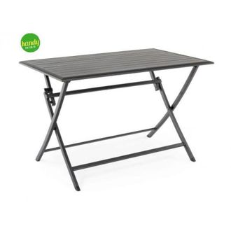 BIZZOTTO Bizzotto - elin tavolo pieghevole in alluminio antancite 110 x 70 x (h) 71 cm. 0662505