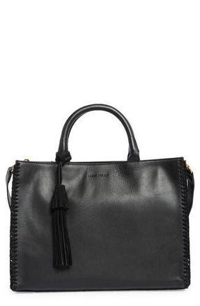 Lucky Brand Vall Tote Bag in Black Suede at Nordstrom Rack