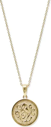 Anzie Love Letter Royal Necklace in Yellow Gold at Nordstrom, Size 17