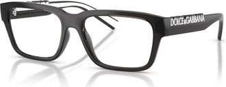 Dolce & Gabbana 55mm Rectangle optical glasses in Grey at Nordstrom