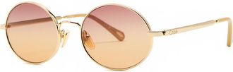 Chlo&eacute; Round-frame Sunglasses - Brown - One Size