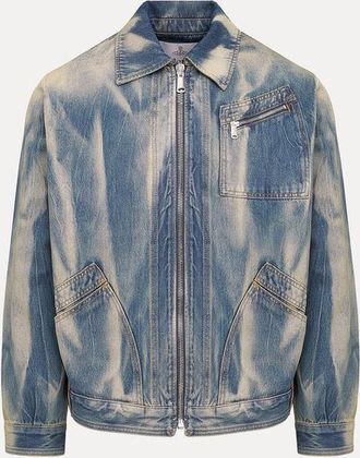 Vivienne Westwood Piranha Jacket Bleach Denim Blue XL Men