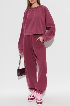 Off-white Sweatshirt With Logo, Womens, Purple