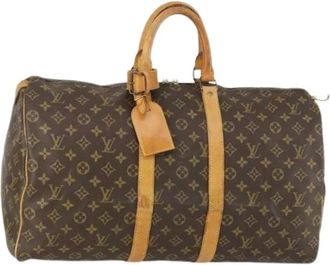 Louis Vuitton Pre-owned Weekend Bags, female, Brown, Size: ONE SIZE Pre-owned Vintage Weekend Bag