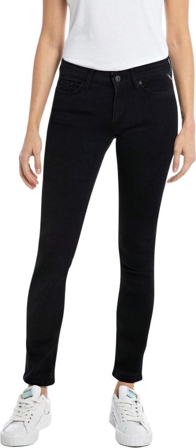 Replay Damen Jeans Luzien – Skinny-Fit Mit Power Stretch, Hoher Bund, Super Bequem