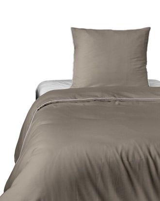 OEM Juego De Cama Makosatin De Puro Algod&oacute;n, 140 X 200 Cm, Beige Topo Premium