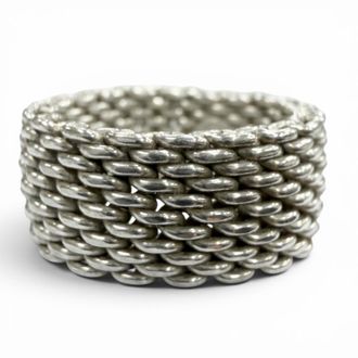 Tiffany & Co. Silver Silver 925 Band Ring (Pre-Owned)