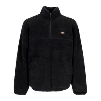 Dickies Sherpa High Neck Quarter Zip Sweatshirt - Heren - Vesten met rits - Zwart - XL - Polyester - Hoodies & sweatvesten