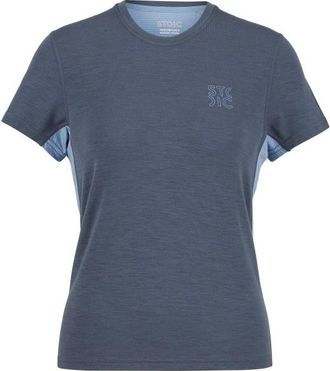 Stoic MerinoMesh150 SadjemSt. T-Shirt Merinoshirt f&uuml;r Damen | blau
