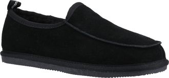 Hush Puppies Charles Su&egrave;de Herenpantoffels Zwart