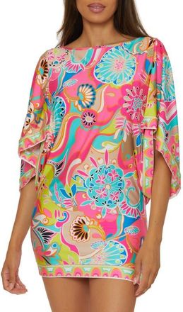 Trina Turk Printed Cover-Up Tunic in Pink Multi at Nordstrom, Size Small