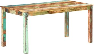 vidaXL Mesa De Comedor De Madera Maciza Reciclada 160x80x76 Cm Vidaxl