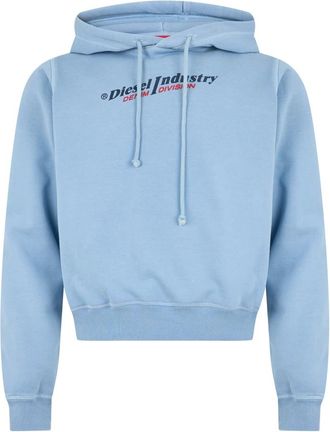 Diesel F-Reggy-Hood-Ind - - Sweatshirts & Hoodies - Donna - Blu - S