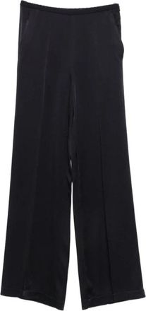 Forte_Forte Wide Broeken - Dames - Wijde Broeken - Blauw - XL - Broeken