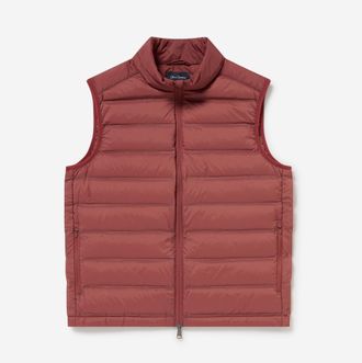 Oliver Sweeney Mens Padded Down Gilet - Red - Size X-Large