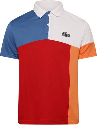Lacoste Mens Lacoste Sport Colour-Block Polo Shirt in White