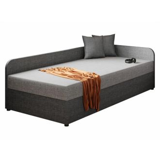 Mirjan24 Cama Memphis 128, Lux 06 + Lux 05, Individuales, 90x200, Tapiz, Somieres, 95x205x60cm