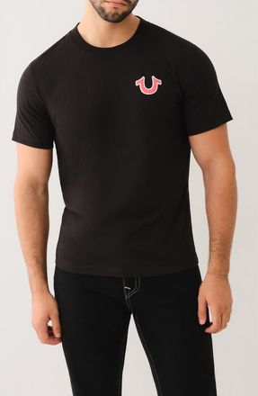 True Religion Horseshoe Buddha Graphic T-Shirt in Jet Black at Nordstrom Rack, Size Xxx-Large
